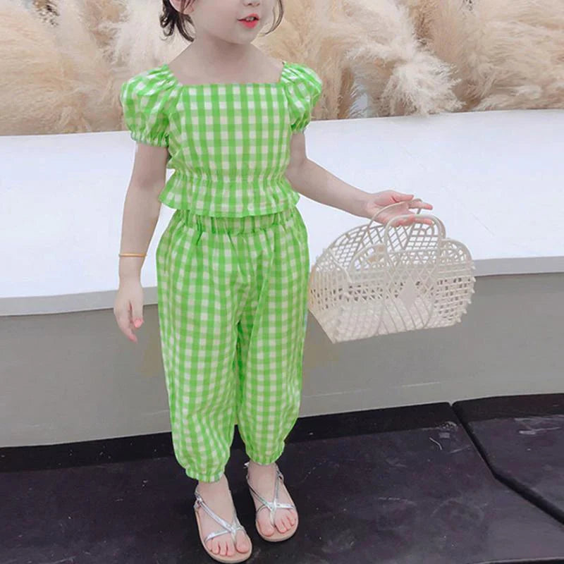 Pattachecks Suit for Toddler Girl