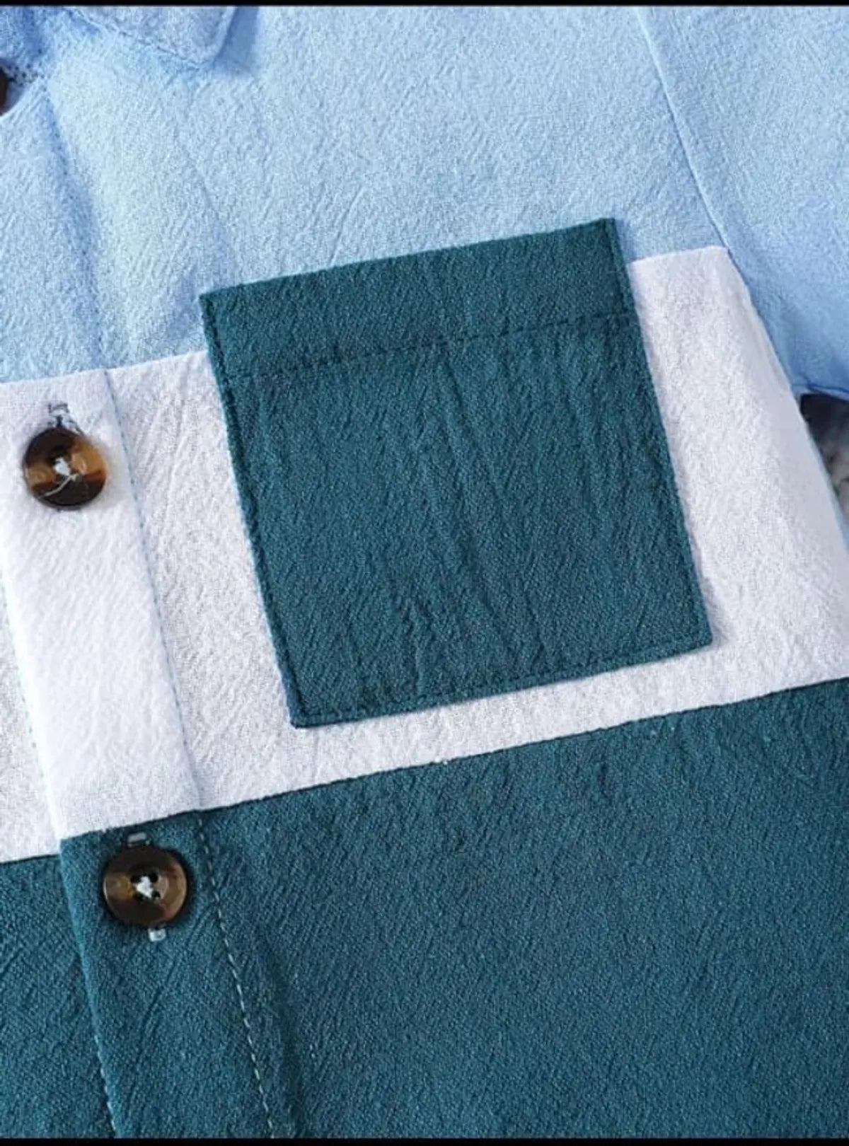 Cotton Colorblock Shirt & Shorts For Boys (1-7 years)
