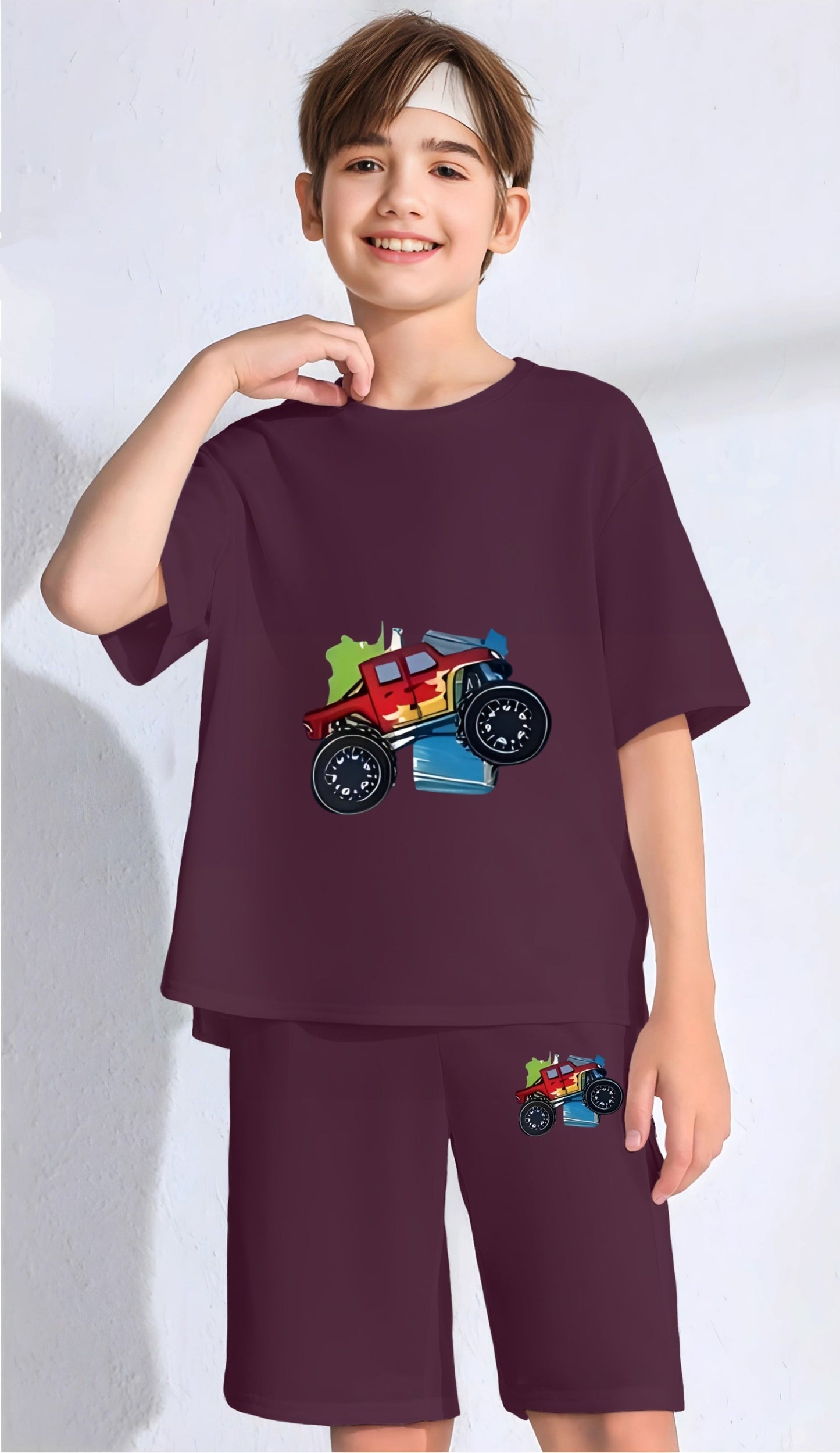 Wine Monster Track Printed Co-Ord Set