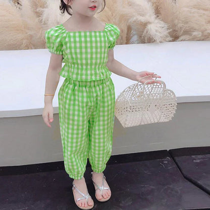 Pattachecks Suit for Toddler Girl