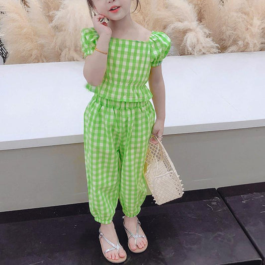 Pattachecks Suit for Toddler Girl