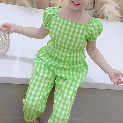 Pattachecks Suit for Toddler Girl
