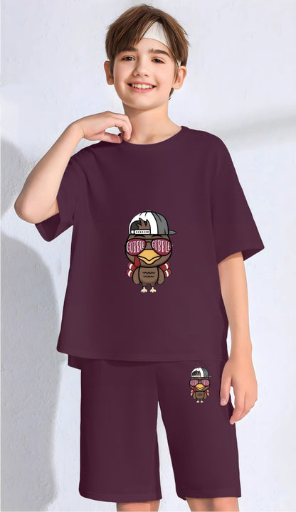 Wine Cool Bird Printed Co-Ord Set