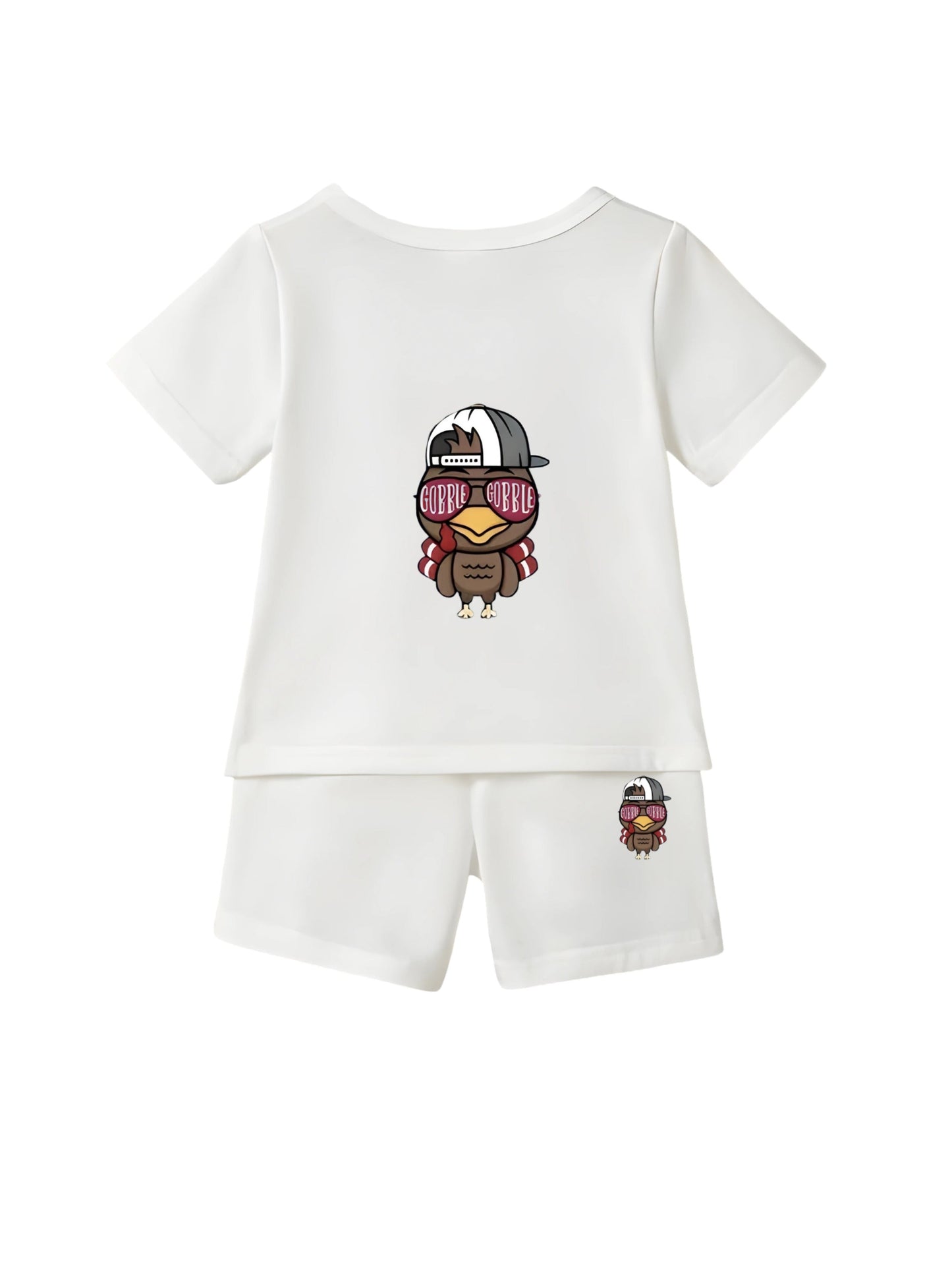 White Coo Bird Printed Co-Ord Set