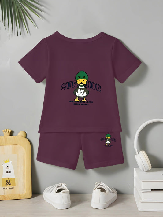 Wine Duck Printed Co Ord Set
