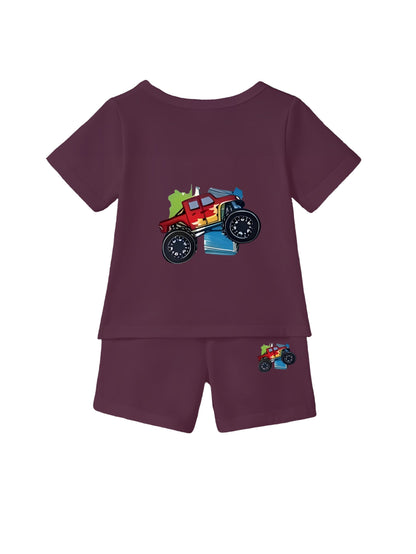 Wine Monster Track Printed Co-Ord Set
