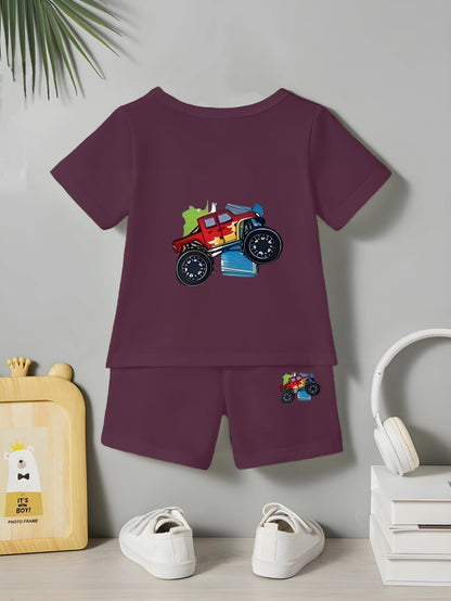 Wine Monster Track Printed Co-Ord Set
